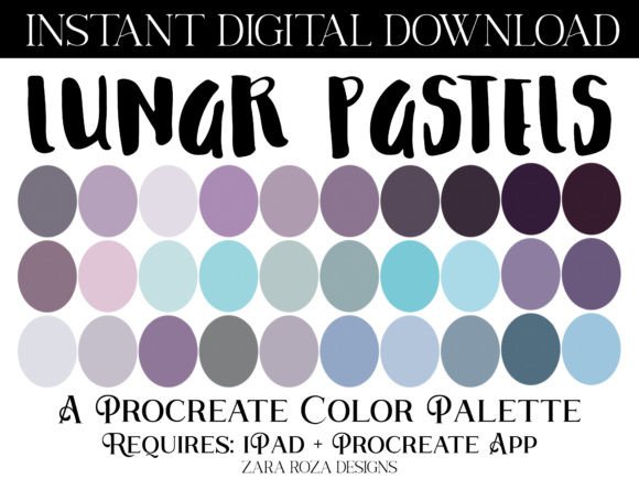 Download Lunar Pastels Procreate Color Palette - Procreate Collection