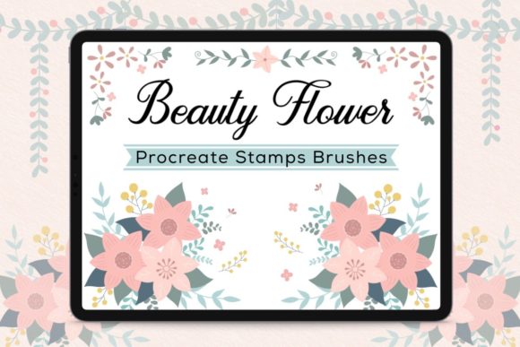 Download Procreate Stamp Brushes - Beauty Flower - Procreate Collection