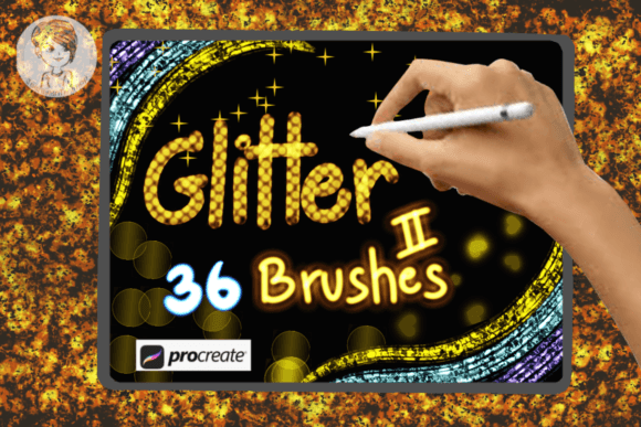Download Glitter Brush Set 2 for Procreate - Procreate Collection