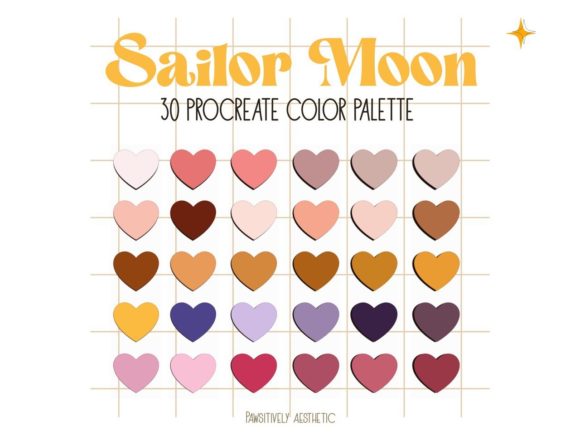 Download Sailor Moon Procreate Color Palette - Procreate Collection