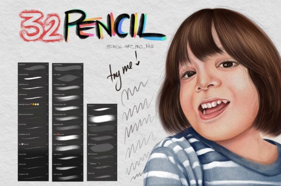 Download Pencil Procreate Brush - Procreate Collection