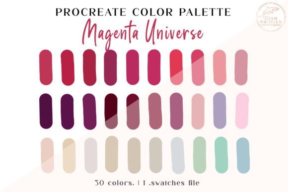 Download Magenta Procreate Color Palette Swatches - Procreate Collection