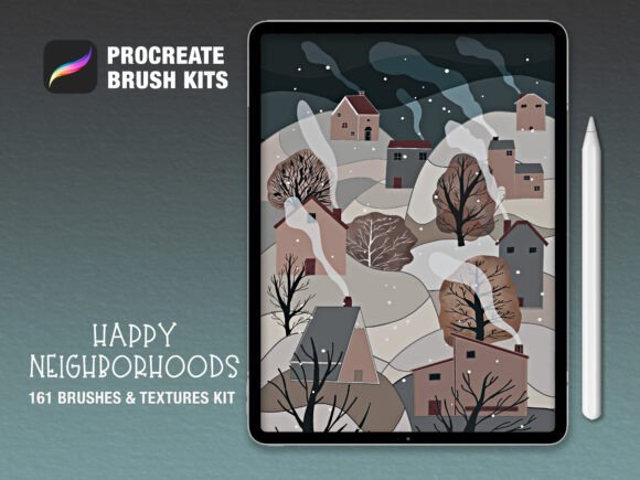Download Procreate Happy Neighborhoods Brushset - Procreate Collection