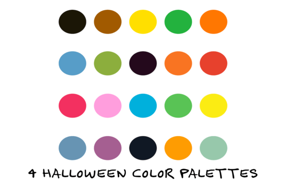 Download 4 Halloween Procreate Palettes - Procreate Collection