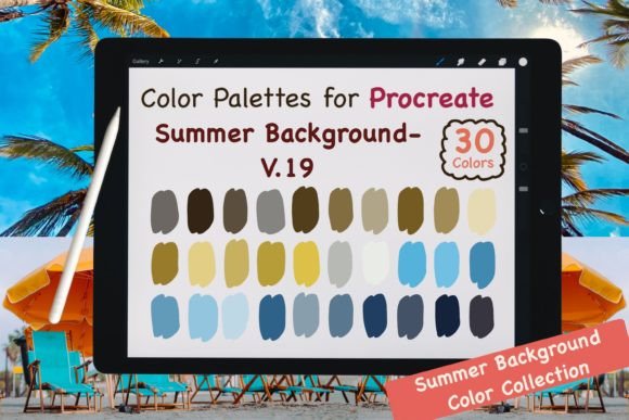 Download Procreate Color Palettes-Summer V.19 - Procreate Collection