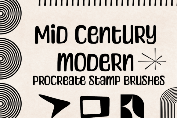 Download Mid Century Modern | Procreate Brushes - Procreate Collection