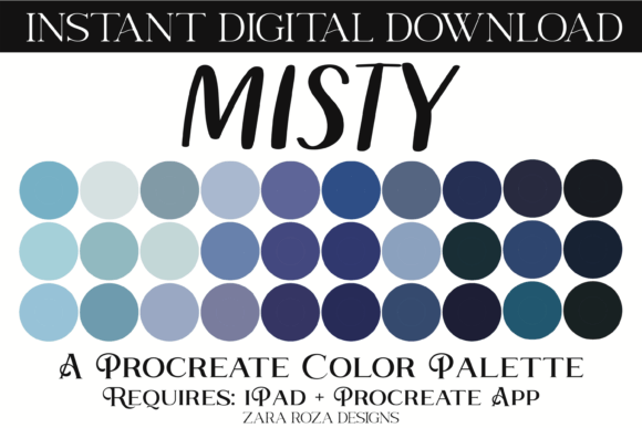 Download Misty Procreate Color Palette - Procreate Collection