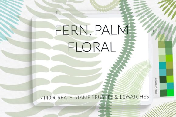 Download Fern Palm Procreate Brushes Exotic Jungl - Procreate Collection