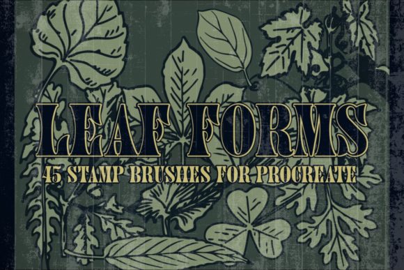 Download 45 Leaf Form Stamp Brushes for Procreate - Procreate Collection
