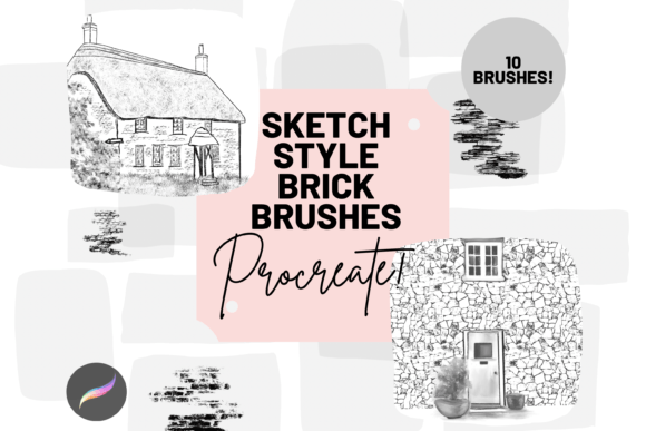 Download Procreate Sketch Bricks Brushes X 10 - Procreate Collection