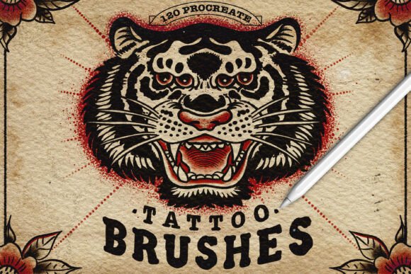 Download 120 Tattoo Procreate Brushes - Procreate Collection
