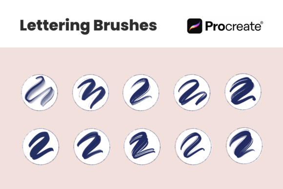 Download 10 Lettering Brushes for Procreate App - Procreate Collection