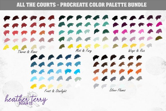Download All the Courts Procreate Color Swatch - Procreate Collection