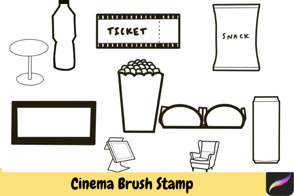 Download Cinema Procreate Brush Stamps IPAD - Procreate Collection