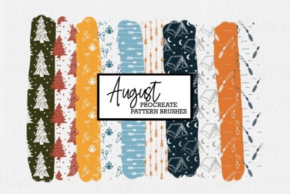 Download Camping Procreate Pattern Brushes | Augu - Procreate Collection