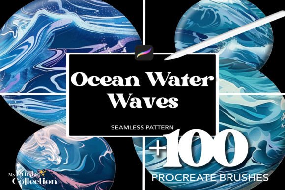 Download 100+ Procreate Water Ocean Waves Brushes - Procreate Collection