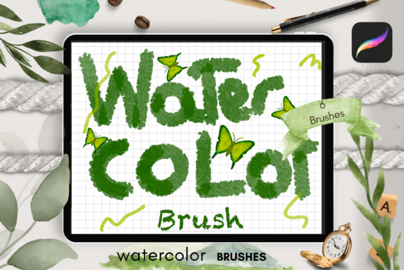 Download Delicate Watercolor Brushes Procreate - Procreate Collection