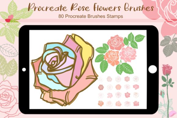 Download Procreate Rose Flowers Brushes - Procreate Collection