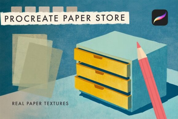 Download Paper Store - Procreate Texture Brushes - Texture Collection