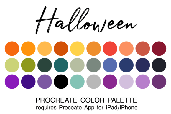 Download Halloween Procreate Color Palette - Procreate Collection