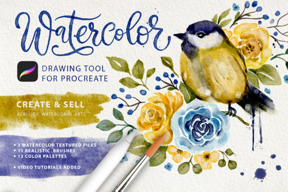 Download Watercolor Tool Kit for Procreate - Procreate Collection