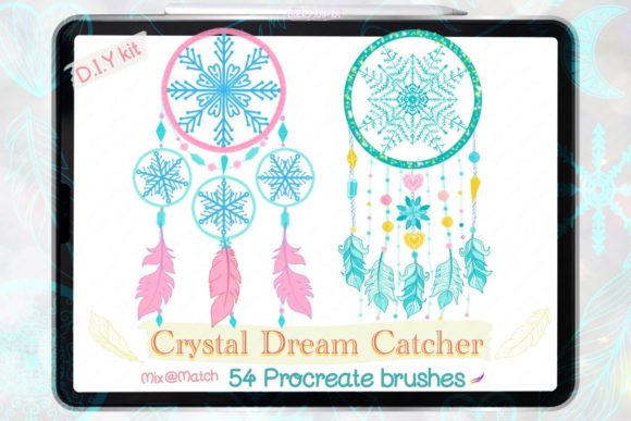 Download Procreate Brush Crystal Dream Catcher - Procreate Collection