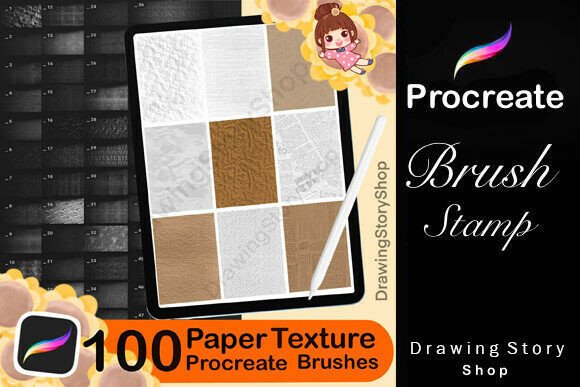 Download 100 Procreate Paper Texture Brushes - Texture Collection