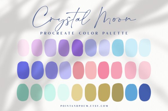 Download Procreate Color Palette | Crystal Moon - Procreate Collection