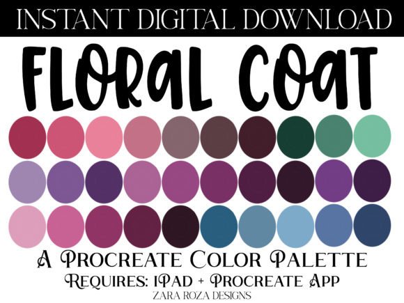 Download Floral Coat Procreate Color Palette - Procreate Collection