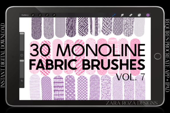 Download Procreate Fabric Texture Brushes Vol. 7 - Texture Collection