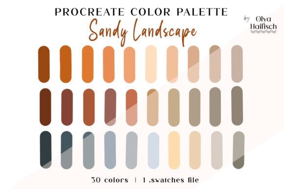 Download Sandy Brown Procreate Color Palette - Procreate Collection