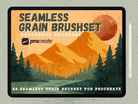 Download Seamless Grain Procreate Brushset - Procreate Collection