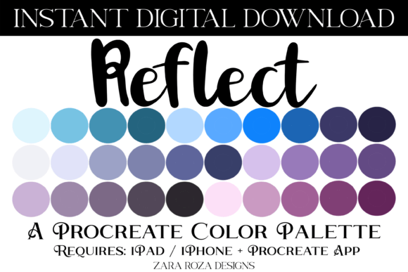 Download Reflect Procreate Color Palette - Procreate Collection