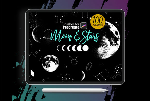 Download Procreate Brushes - Moon and Stars - Procreate Collection