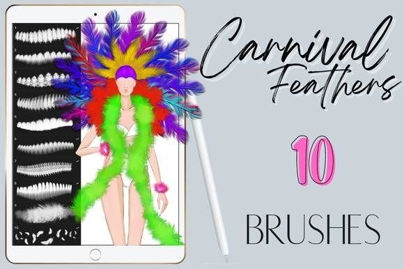 Download Procreate Carnival Feather Mardi Gras - Procreate Collection