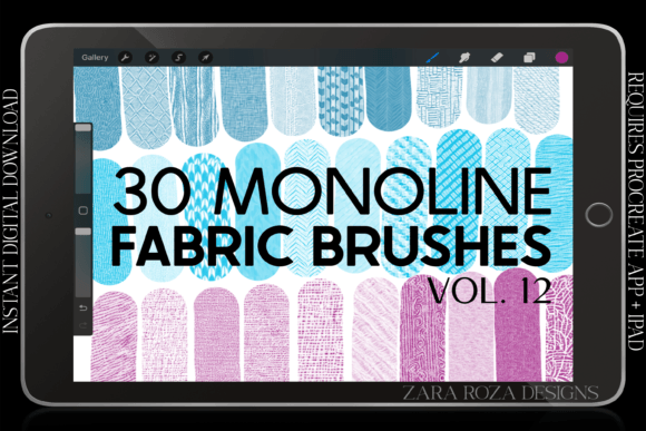 Download Procreate Fabric Texture Brushes Vol. 12 - Texture Collection