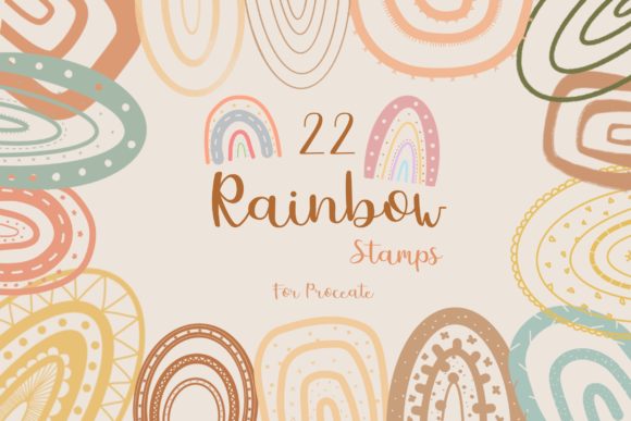 Download Procreate Rainbow Stamp Brushes - Procreate Collection