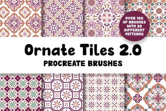 Download Ornate Tiles 2.0 Procreate Brushes - Procreate Collection