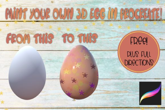 Download Procreate Egg Object for 3D Painting - Procreate Collection