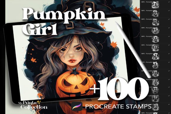 Download 100+ Procreate Girl Pumpkin Stamps - Procreate Collection