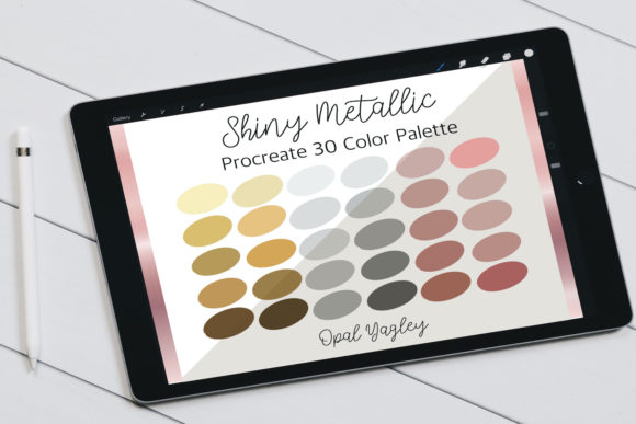 Download Shiny Metallic Procreate Color Palette - Procreate Collection