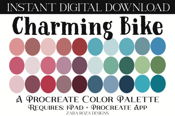 Download Charming Bike Procreate Color Palette - Procreate Collection