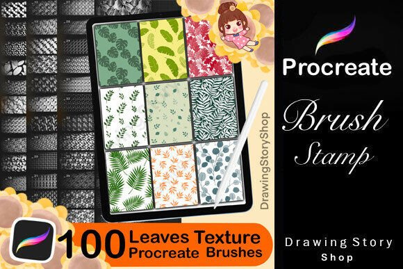 Download 100 Procreate Botanical Leaves Texture - Texture Collection