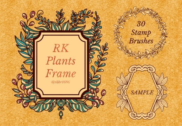 Download Plants Frame Brushes for Procreate - Procreate Collection