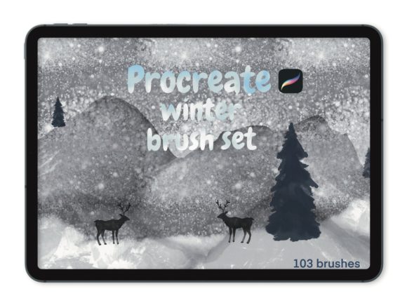 Download Procreate Winter Brush Set /103 Brushes - Procreate Collection