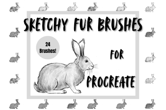 Download Sketch Fur Brushes Procreate X 24 - Procreate Collection