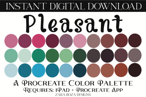 Download Pleasant Procreate Color Palette - Procreate Collection