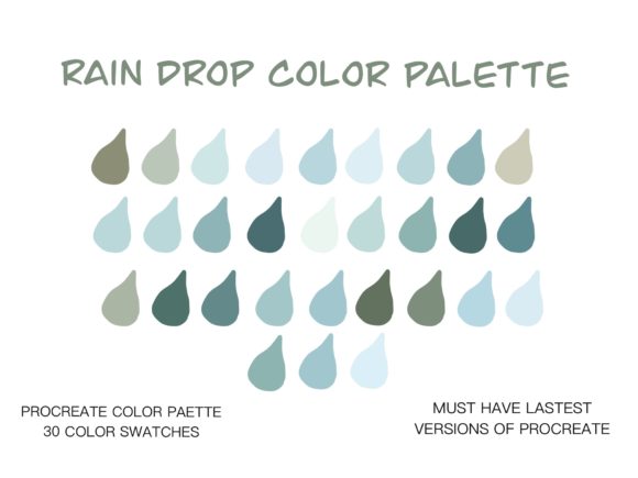 Download Rain Drop Color Procreate Color Palettern - Procreate Collection