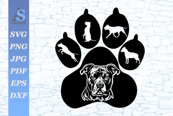 Download Pit Bull, Paw SVG - Pit bull Collection