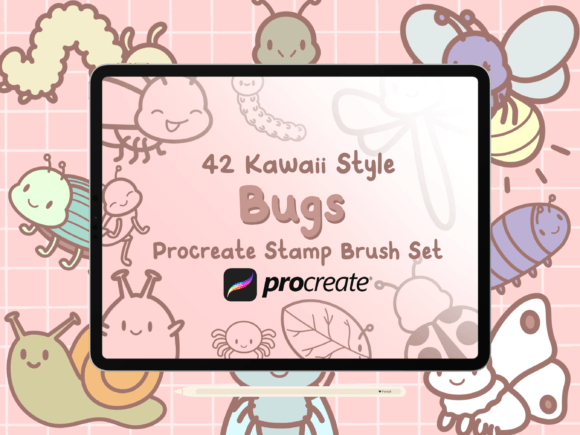 Download Bugs Procreate Stamp Brush Set - Procreate Collection